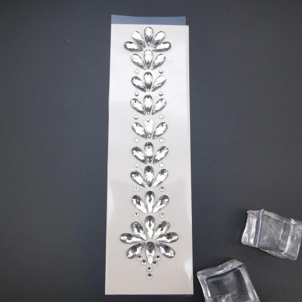 Rhinestone Masquerade Face Stickers for EDM & Carnival