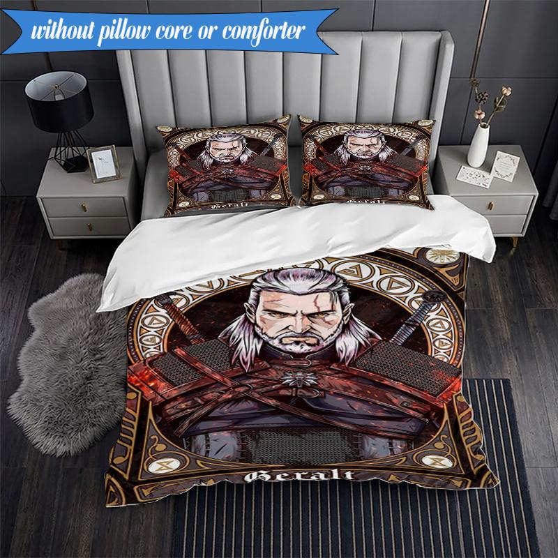 wizard dragon 3pcs K-pop music group Bedding set,Ideal for Bedroom, Dormitory,Including Duvet Cover And 2pcs Pillowcases,Fan gifts