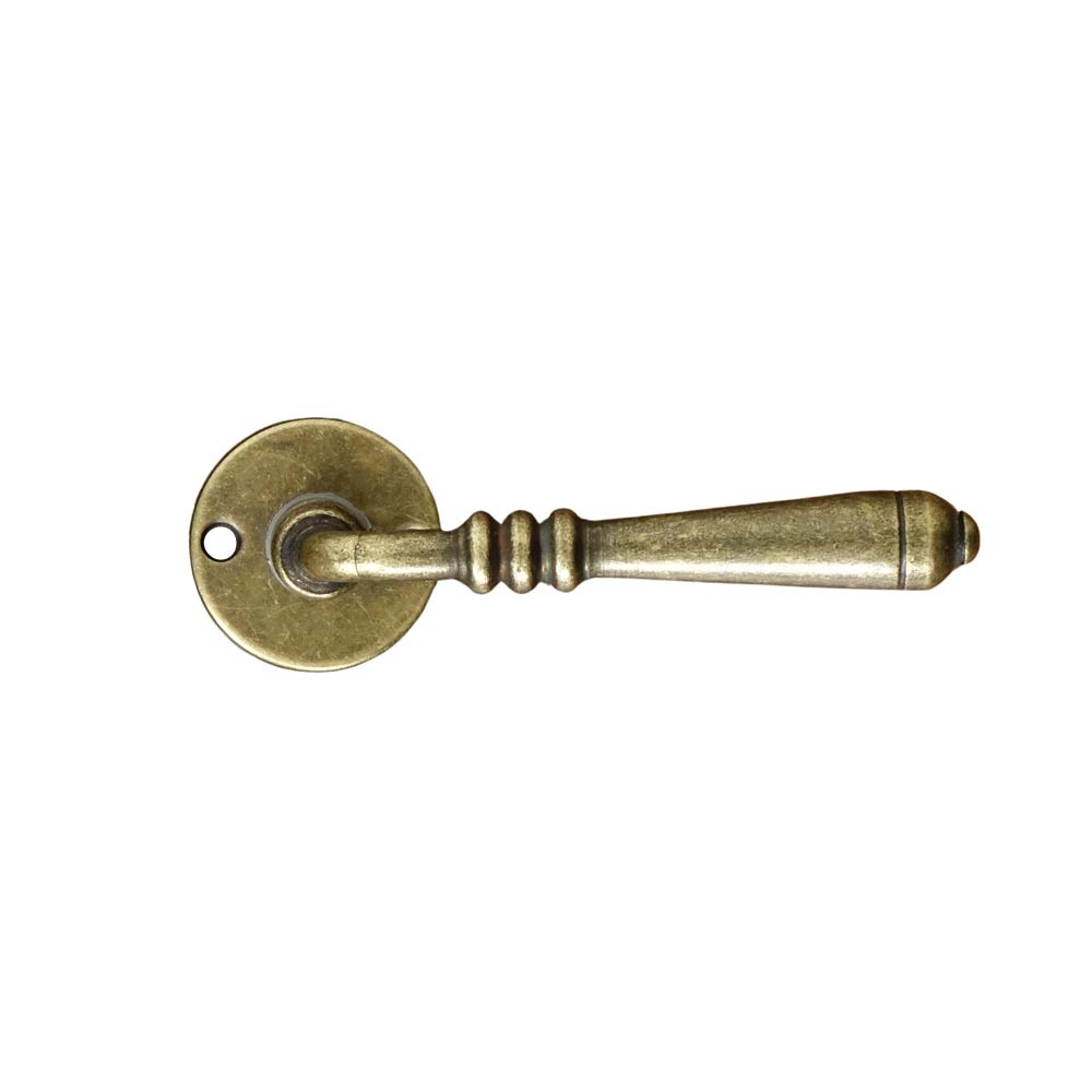 Manija de puerta DEVON con roseta ORO ANTIGUO