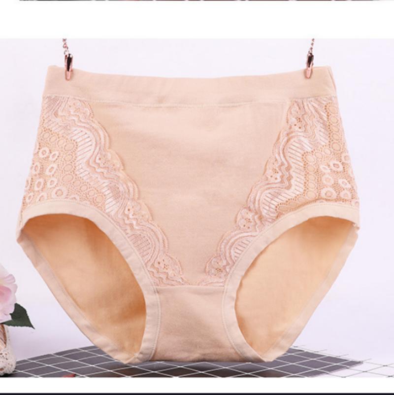 High Waist  cotton Briefs Panties Briefs Cotton Large Plus Size Lingeries Middle-aged Women Underpants Briefs High Waist Plus Size