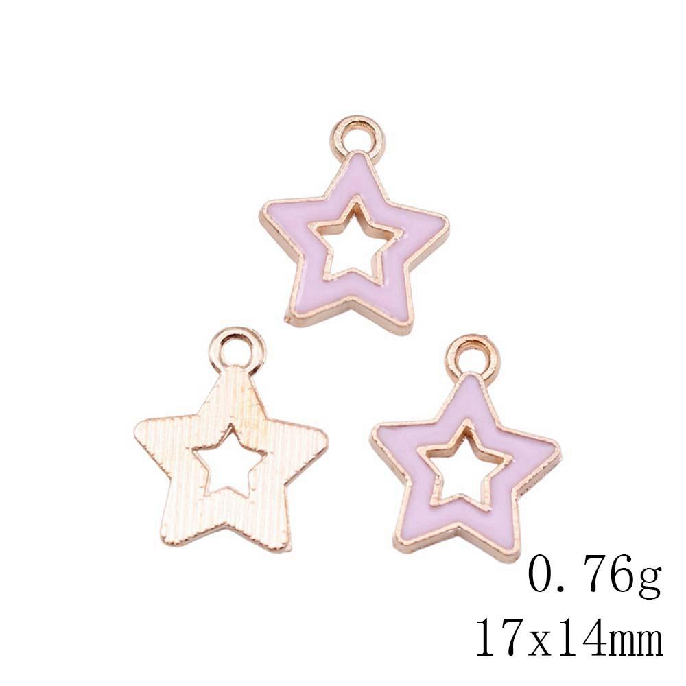 Mother's Day Charms For Nails Pentagram Moon Enamel Charms Pendant Art Supplies Pendant Accessories