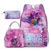 KPop Demon Hunters Student Backpack Crossbody Bag Casual Pencil Case Set of 3 Fashion Trendy Unisex
