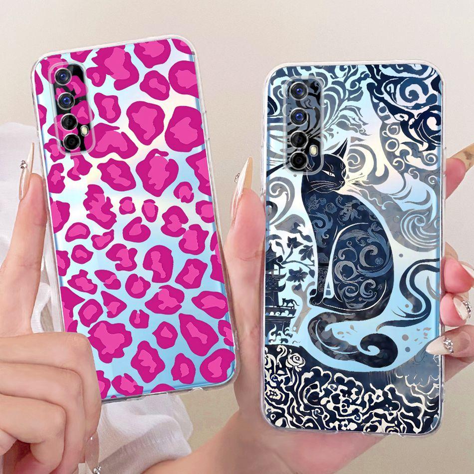 For Realme 7 RMX2151 / Realme7 Pro RMX2170 New Simple Style Phone Case For Realme7 RMX2155 Transparent TPU Soft Silicone Cases
