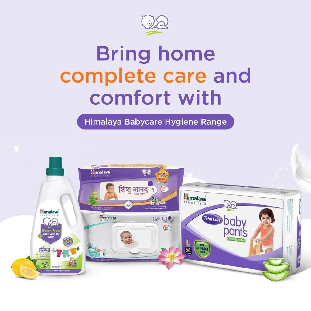 Himalaya Plenkové kalhotky Total Care Baby Velikost Small 54 kusů Do 4-8 kg Měkké Prodyšné Pohodlí