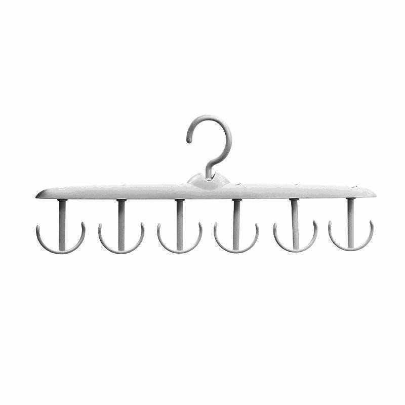 12-Hook Rotating Hanger – Space-Saving Closet Organizer For Ties, Belts, Underwear, Skirts | Portable Home & Dorm Storage