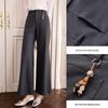 Women's Lyocell-Cotton Blend Wide-Leg Suit Trousers