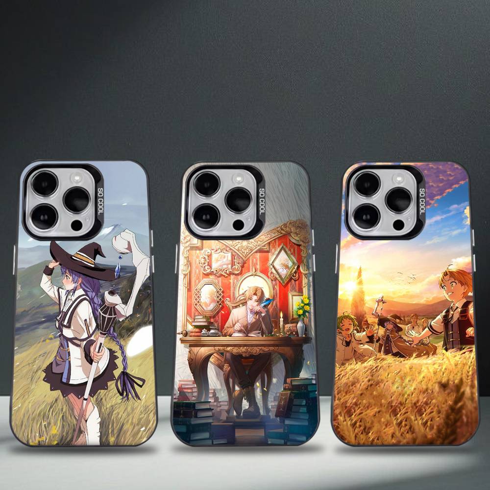 Anime M-Mushoku T-Tensei Phone Case For iPhone 17,16,15,14,13,12,11,Pro,Max,Plus,E,Air,Mini Black Tpu Cover