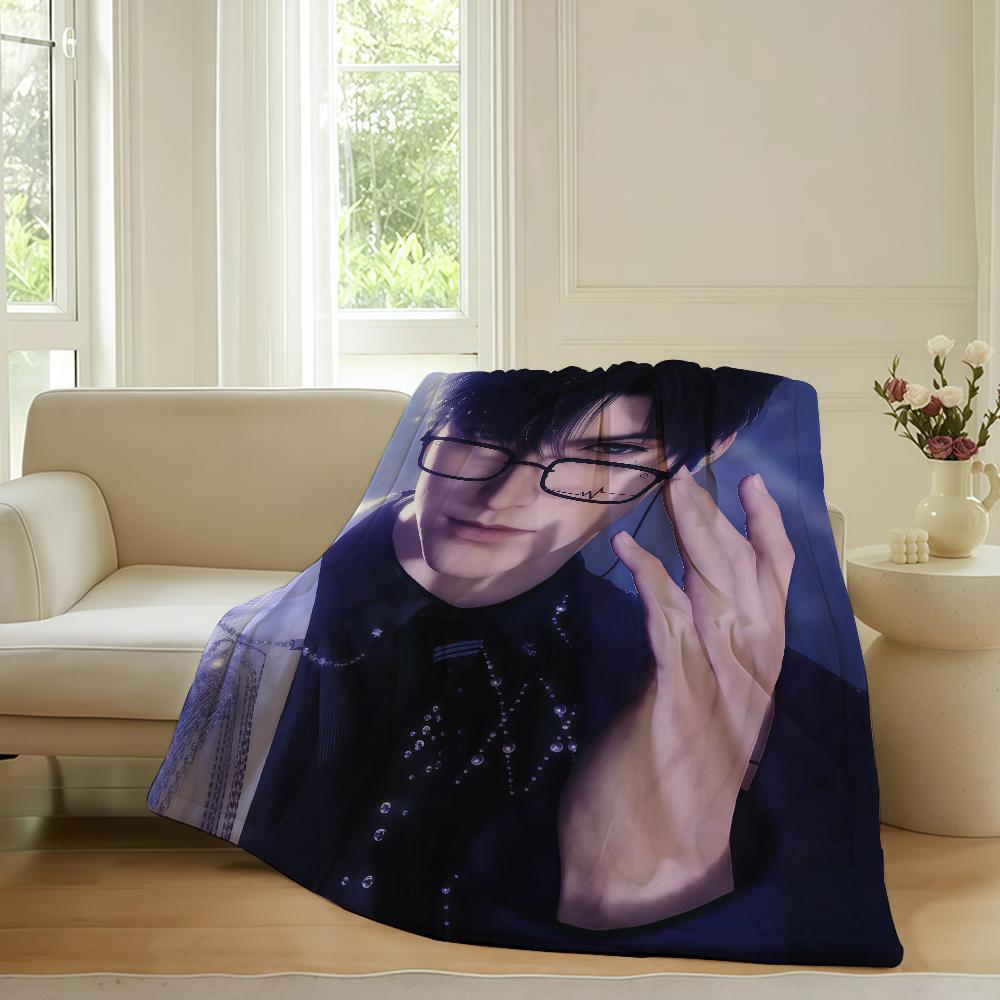 Love and Deepspace Zayne Blanket For Sofa Office Bed Plane Travel Sleep Read Relax Camping Soft And Warm