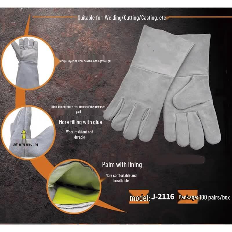 Cowhide Welding Heat Resistant Gloves