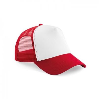 Childrens/Kids Contrast Panel Trucker Cap