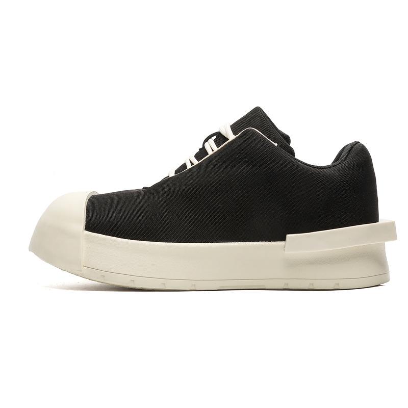 

Обувь мужская инс новая модная универсальная толстая подошва высокая ценность гонконгский стиль ретро та же низкая посадка обувь с большой головой 39 бежевый