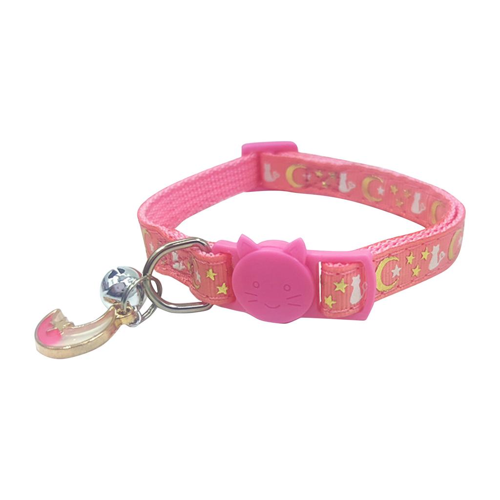 Breakaway Cat Collars With Bell Stars Cute Adjustable Safe Collars With Pendant Glow In The Dark