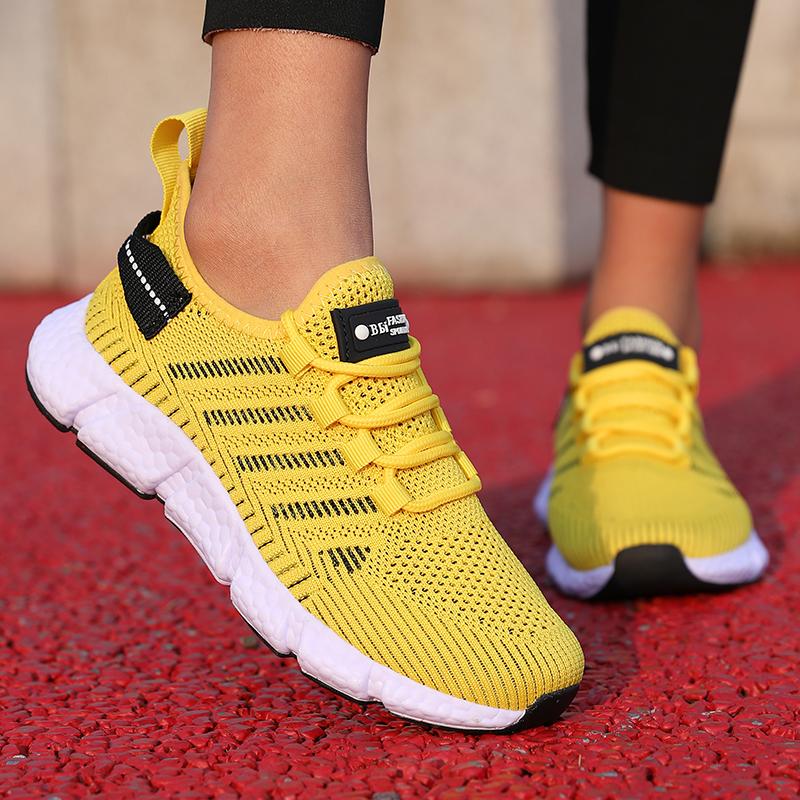 Summer New Women’S Running Shoes  Fashion Anti Slip Hiking Mesh Breathable Lace Up Shoes Lightweight Comfortable Couple Sneakers