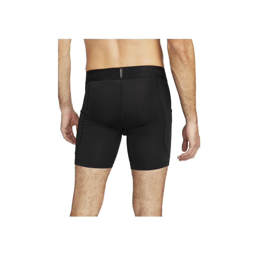Nike Pro Logo Print Comfort Fit Sports Shorts Men Bottoms Black FB7958-010