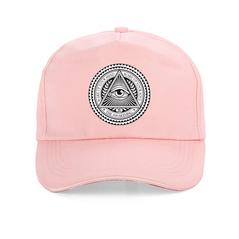 Всевидящий сглаз Иллюминаты Унисекс шляпа крутая летняя вентиляция шляпы в стиле хип-хоп Винтаж Египетская пирамида Иллюминаты бейсболка горра Adjustable
