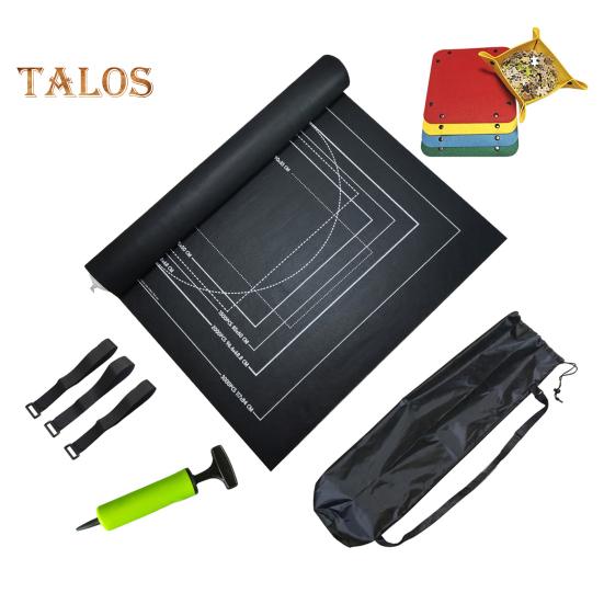 

Коврик-рулон для пазлов Большая вместимость Складная конструкция Износостойкий коврик-пазл Saver с набором фиксирующих ремней чёрный