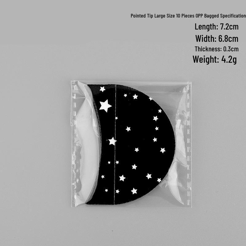 Black Printed Eyelash Extension & Eyeshadow Isolation Stickers - Non-woven, Disposable Removal Tools