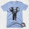 Elephant T-Shirt, Animal Print, Illustration Art Gift for Elephant Lover
