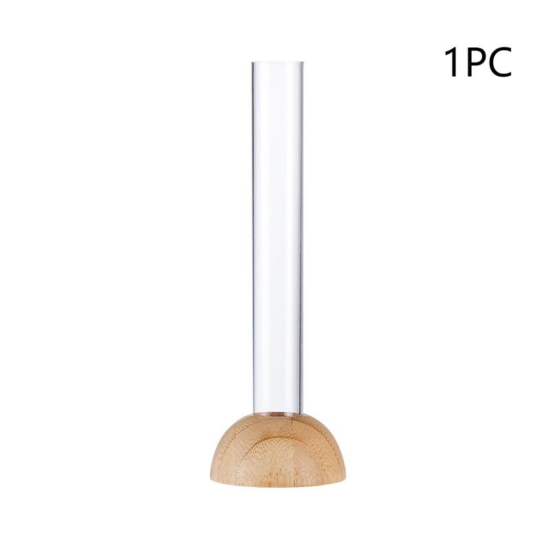 1 Reagenzglas Hydroponische Dekorative Vase, Wohnzimmer Blumengesteck, Anti-Tropf Kunststoff Dekorative Hydroponische Flasche