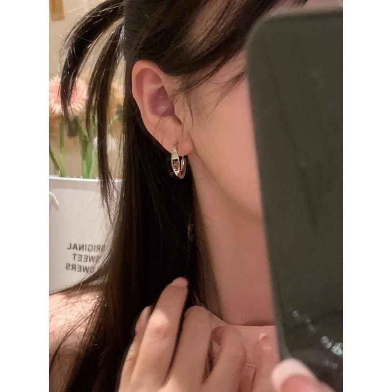 Minimalist Ins Style Geometric Hoop Earrings Fashion Jewelry For Women