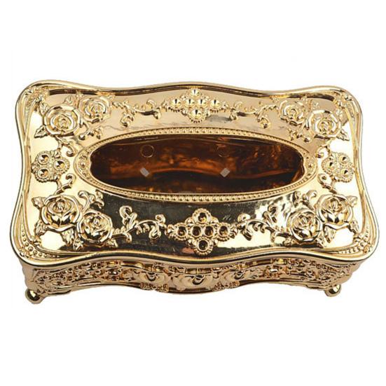 

Коробка для салфеток прямоугольная с рельефным узором акриловая многоцелевая уникальная коробка для салфеток для кухни золотистый