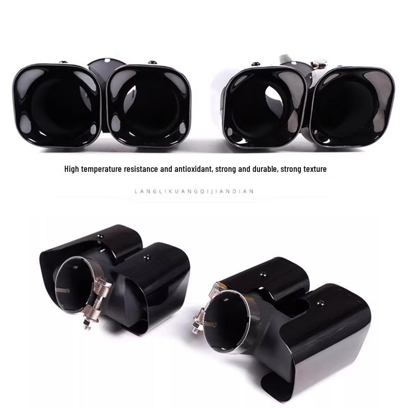 Kahn Quad Square Outlet Exhaust for 2020-2025 Land Rover Defender 90/110 Tailpipe Modification