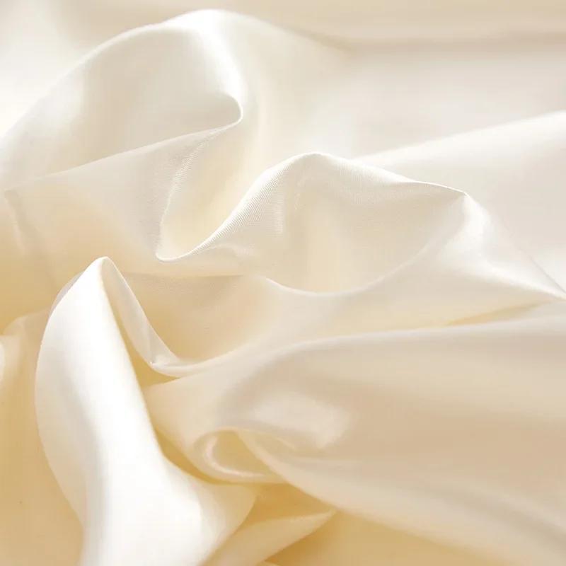 Imitated Silk Solid Color Cushion Cover with Zipper Breathable Smooth Pillowcase Home Decor for Sofa Chair 40/45/50/30x50/60cm