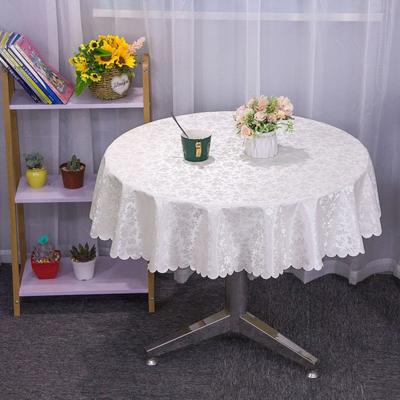 European Style Home Hotel Round Table Cloth Round Tea Table Thickened PVC Blend Waterproof Oil Resistant Washable Table Cloth