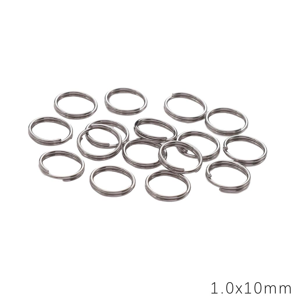 10-1000Pcs Stainless Steel Jump Rings Split Rings Connectors For DIY Jewelry Finding Making Accessories