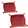 Doubl Size PU Leather Desk Tray Office Supplies for Stationery Makeup Tools Efficient Space Management