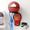 Scaffale da parete per basket in plastica, espositore multiuso per calcio, porta palloni, salvaspazio, decorazione per soggiorno