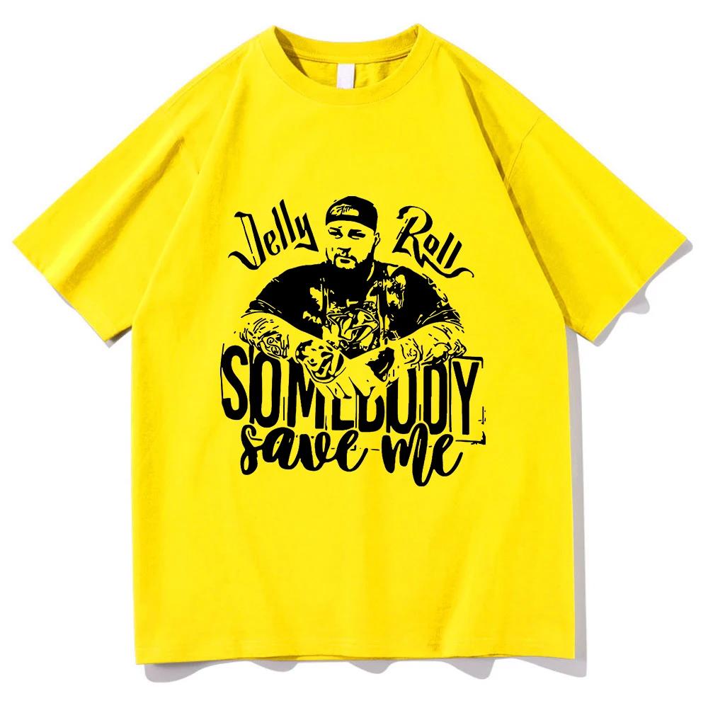 

Jelly Roll Somebody Save Me T Shirt Fashion Men/women Clothing Harajuku Vintage Tops Unisex Cotton Graphic T Shirts XXXL
