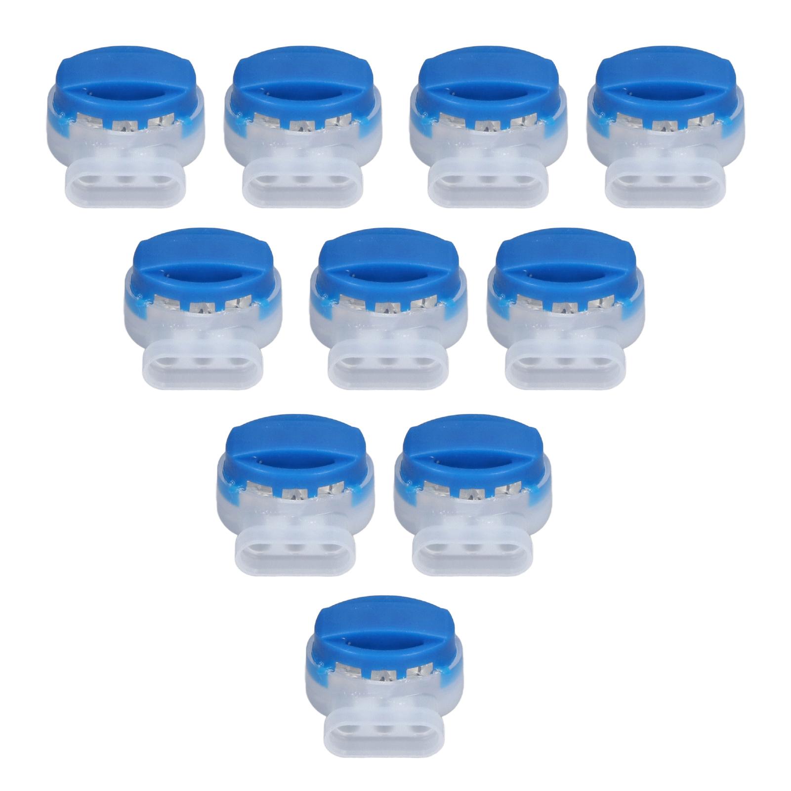 

10Pcs 314 Connector 3 Holes ABS Material Anti Rust Telephone Wire Connector Terminal for Home