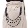 Punk Spike Nieten Mehrlagige Metallkette Schlüsselanhänger Für Männer Frauen Hose Jeans Biker Gothic Rock Gürtelketten Schmuck Zubehör Geschenk