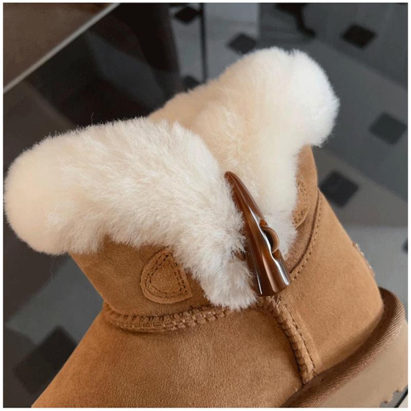 Cotton-padded Shoes Snow Boots Female Winter Short Boots Female Cotton Shoes Casual Comfortable Fashion Non-slip Warmth Thickening