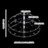 Clear Acrylic Lollipop Stand With 4 Tiered Design 31 Slots For Dessert Display At Event Celebration