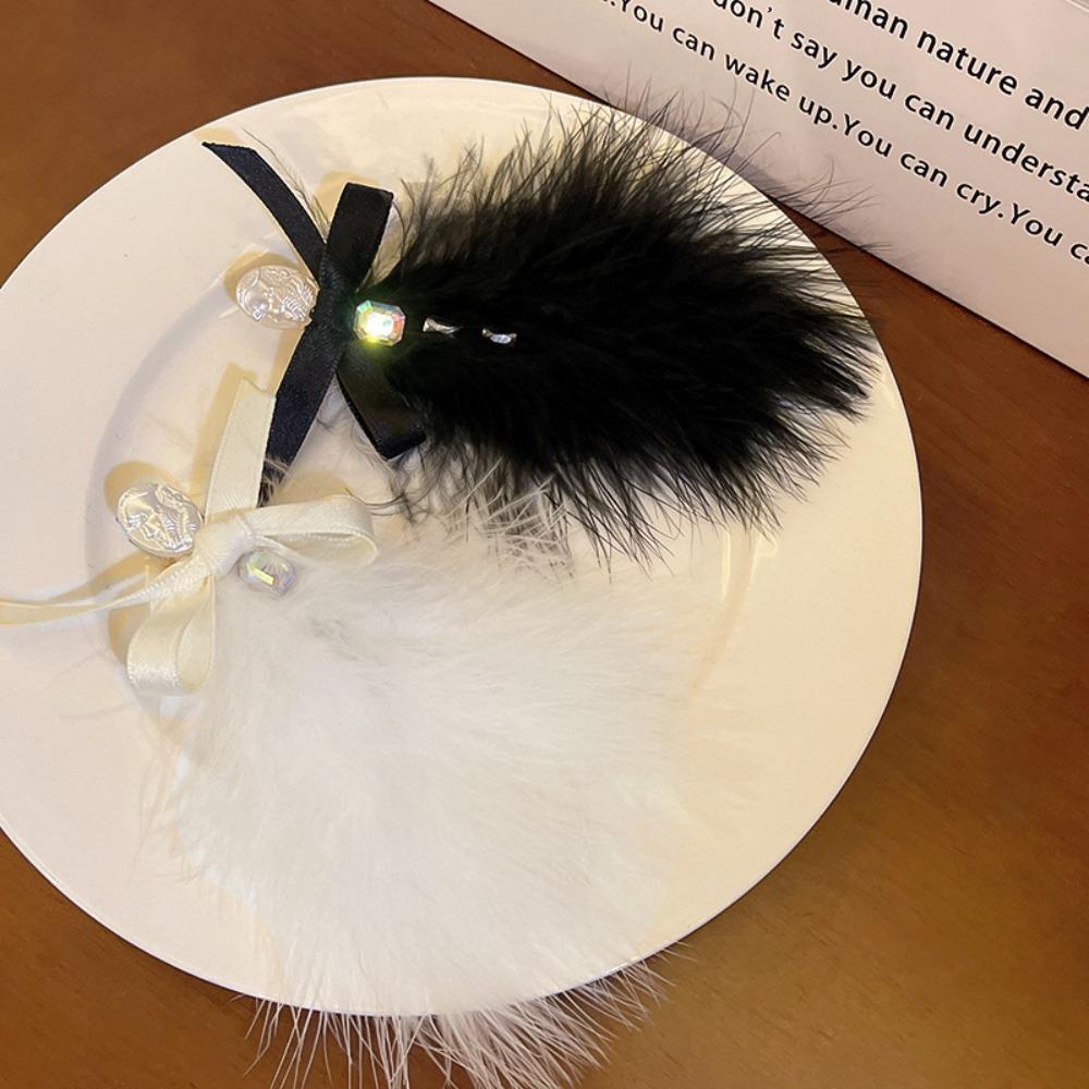 For Girl Hair Barrettes Korean Style Hairpin Hair Accessories Feather Hair Clip Female Barrettes