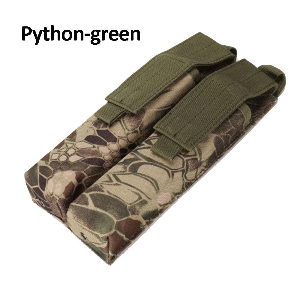 Sac de chargeur Molle camouflage en nylon 1000D, deux unités, pochette de chargeur tactique, étui de chargeur.