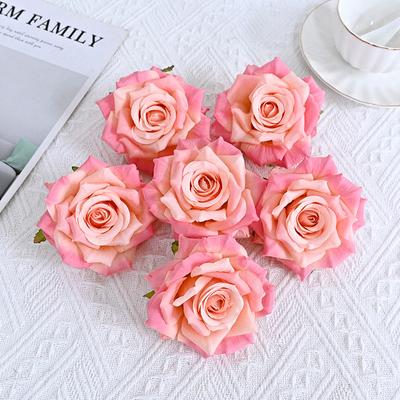 10Pcs 10cm Simulation Diamond Rose Head Flower Arrangement Wedding Decoration Simulation Flowers Can Be Used To Decorate Home, Wedding