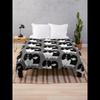 Black and White Parti Pomeranian Throw Blanket Soft Fluffy Dog Themed Cozy Blanket for Home Decor