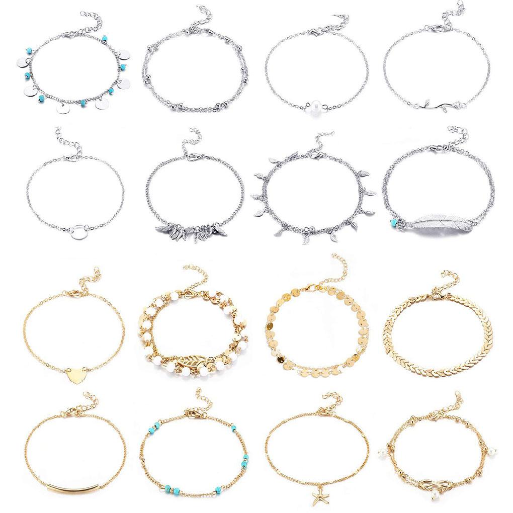 

Ankle Bracelets Body Jewelry Ankles Chains Girls Anklets for Dress Decoration CN