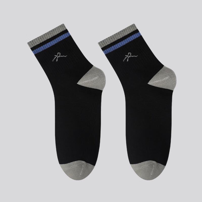 LangSha Men s Anti-Odor Sweat-Absorbing Mid-Calf Sports Cotton Socks