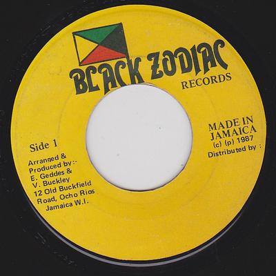 7inch Record MAYTONES  Jealousy NONE Black Zodiac 1987 Jamaica Reggae Ska  Dub Used