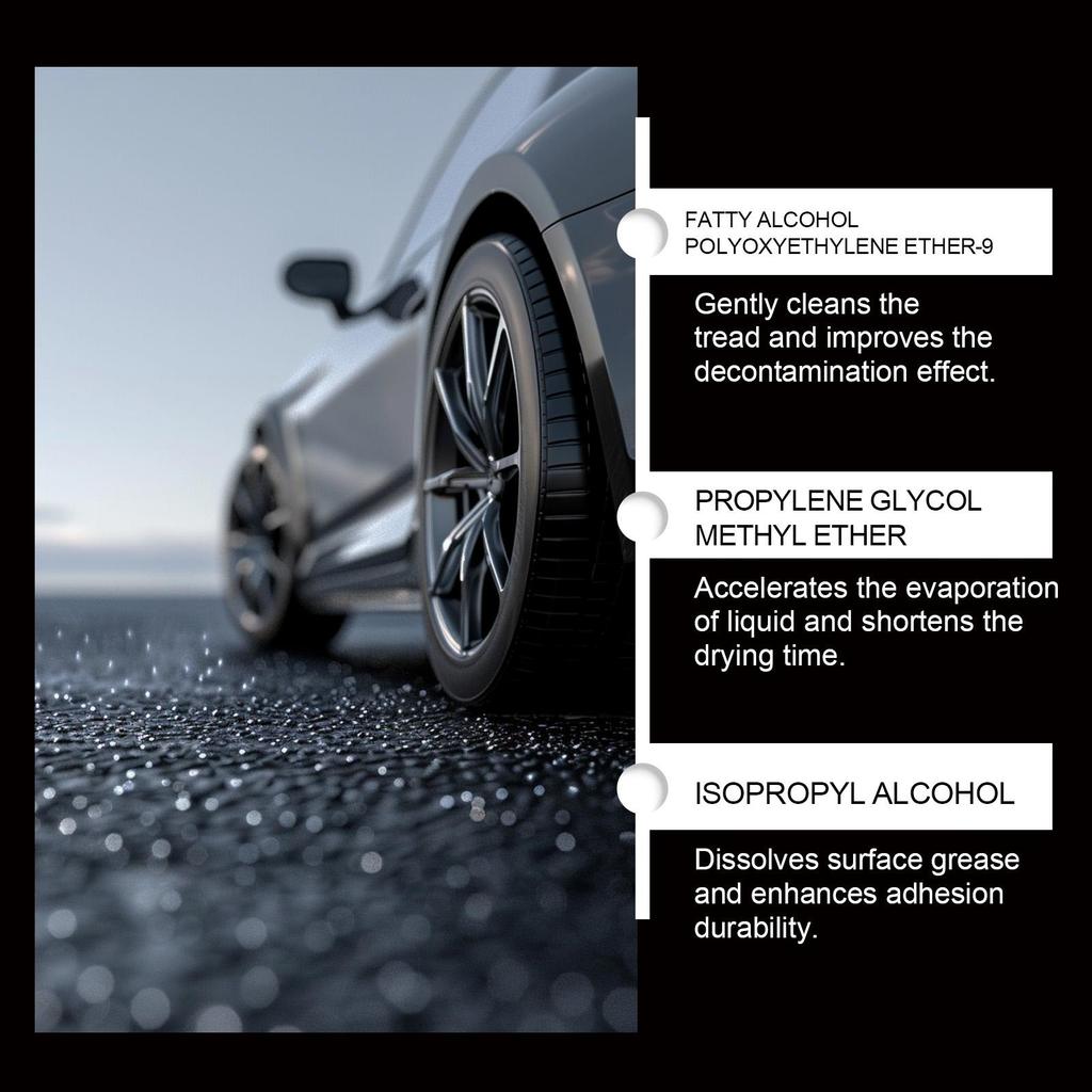 RAYHONG Car Tire Shine Spray Waterproof Anti-fouling Protective Polish Non-staining Lasting Renewal Care