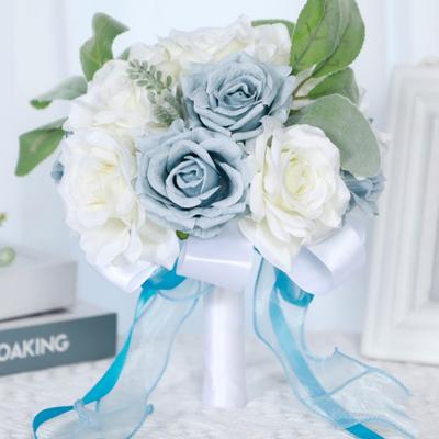 Bridal Bouquet for Bride Wedding Bouquets for Bride Silk Round Artificial Wedding Flowers Bouquets