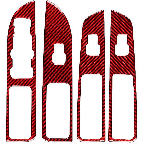 Real Carbon Fiber Car Central Navigation Screen Panel AC Outlet Vent Frame Sticker Compatible with Ford Explorer 2013 2014 2015 2016 2017 2018 2019