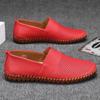Stor Storlek 48 49 50 Herr Slip-on Läder Casual Skor Loafers Körskor Mockasiner Mocassin Homme Sommar Andningsbara Med Hål