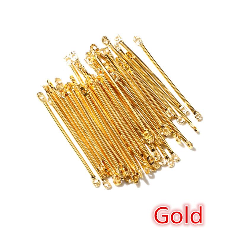 

100pcs/lot 15 20 25 30 35 40mm Bar Shape Connectors Earring Connectors Diy Accessories For Earrings Jewelry Making Materials 15mm золотой