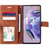 Coque pour Redmi Note 12 Pro+-12 Pro Plus - Effet Cuir Anti Rayure Antichoc - Marron