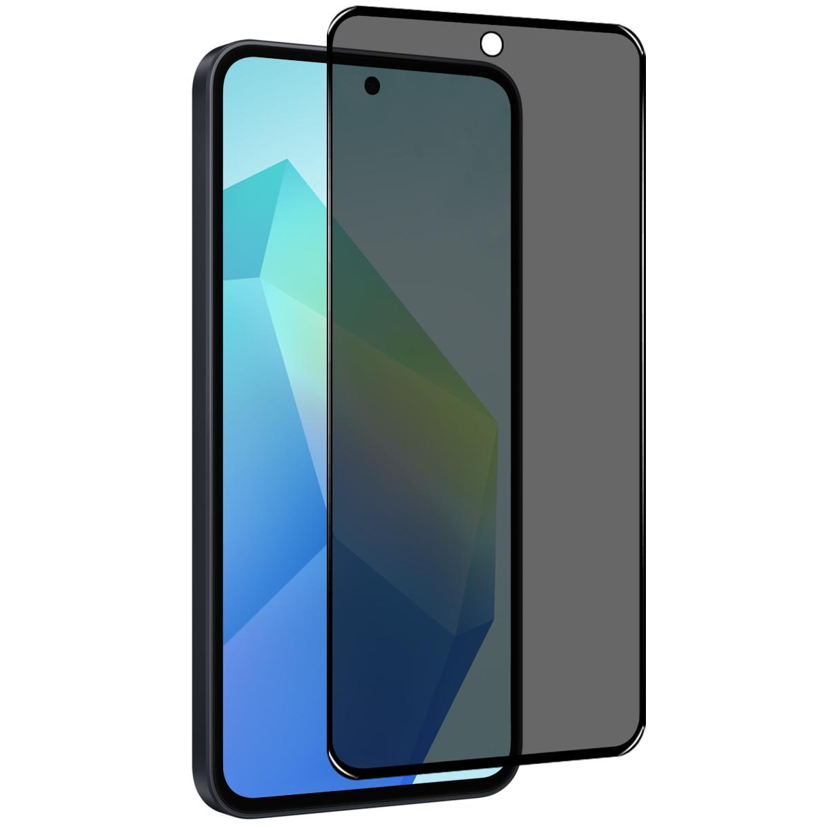 

NORTHJO A++ For Samsung Galaxy A36 5G/A56 5G Privacy Screen Protector Silk Printing Full Glue Anti-Spy Tempered Glass Film Type A